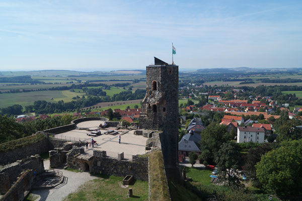 Blick auf Stolpen mit der Burg - von M. Schäfer